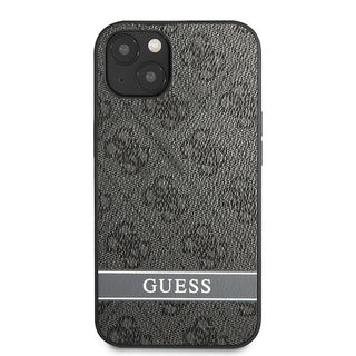 Guess 4G Pu Leather Case With Bottom Printed Stripe - iPhone 13 Mini