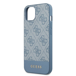 Guess Pc/Tpu 4G Pu Case With Bottom Stripe Metal Logo - iPhone 13
