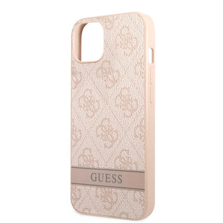 Guess 4G Pu Leather Case With Bottom Printed Stripe - iPhone 13 Mini